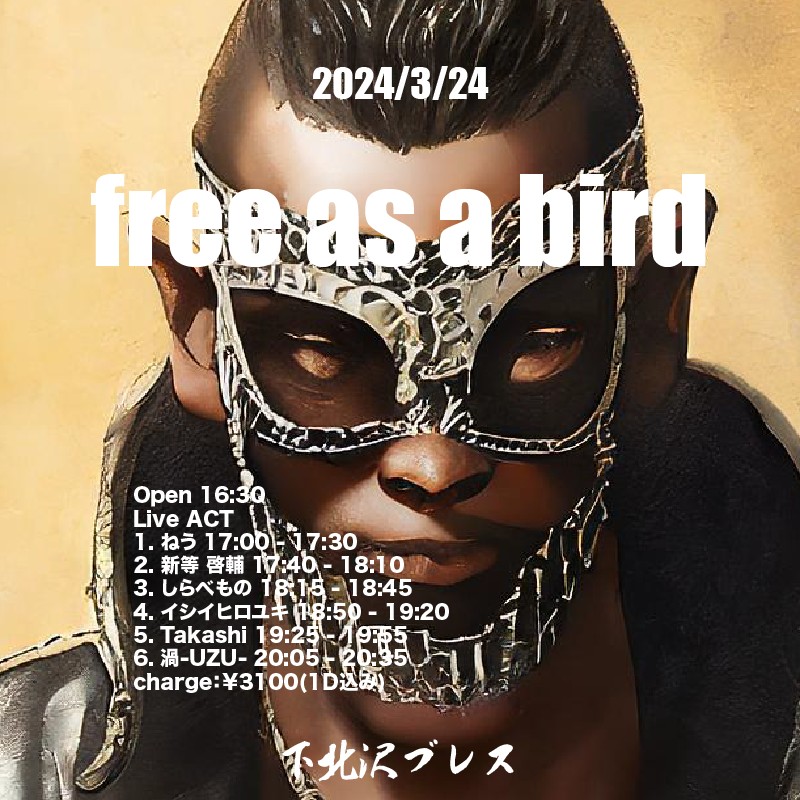 2024-03-24 （夜） free as a bird