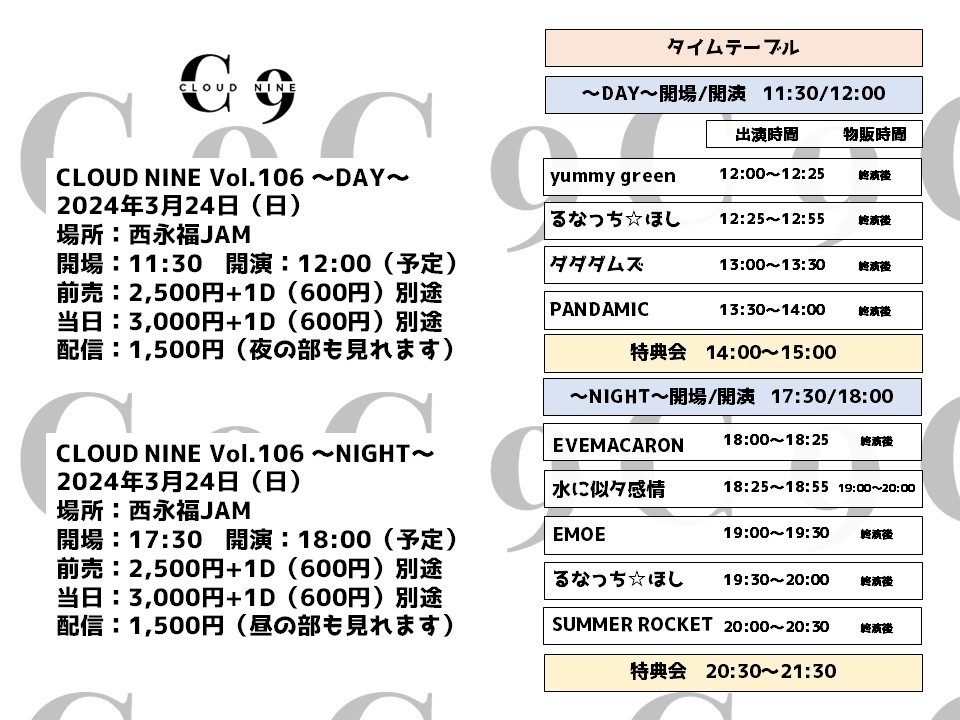 【2024.3.24】CLOUD NINE Vol.106